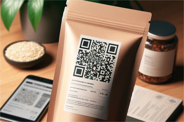 Package with QR code